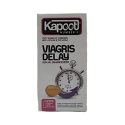 کاندوم تاخیری Viagris Delay کاپوت بسته 12 عددی