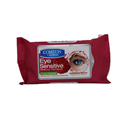دستمال مرطوب پاک کننده آرایش چشم کامان مناسب پوست حساس