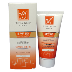 کرم ضد آفتاب کرم پودری SPF60 مای مناسب پوست های معمولی و خشک ۵۰ میلی لیتر