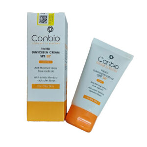 کرم ضد آفتاب رنگی SPF 50+ پوست چرب کانبیو (light 02) حجم 50 میلی لیتر