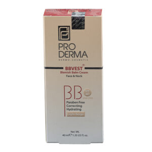 کرم مرطوب کننده رنگی با spf40 بژ روشن مناسب پوست چرب و جوش دار پرودرما حجم 40 میلی لیتر