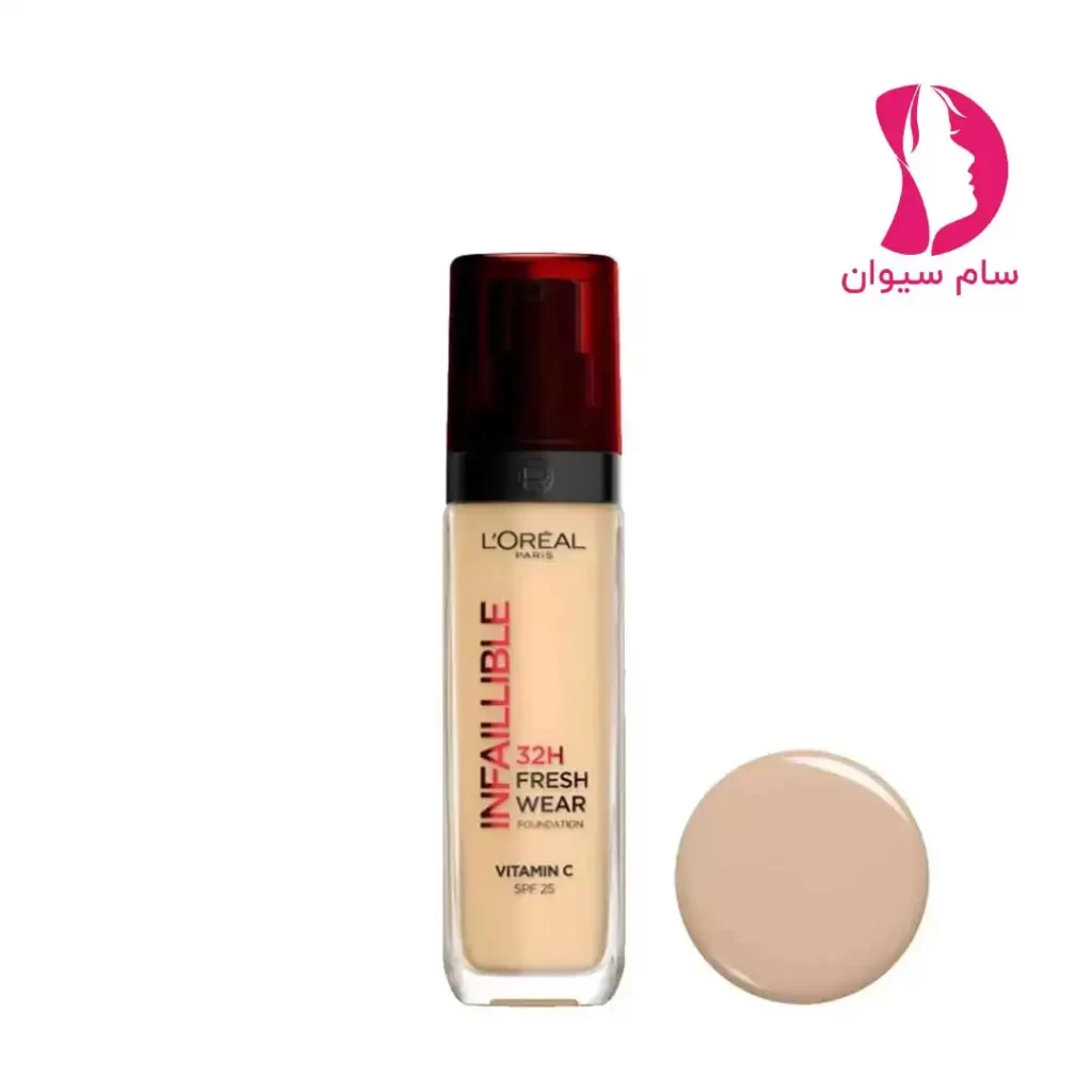 کرم پودر اینفالیبل 32 ساعته شماره 130 برند لورال(Loreal Infallible 32H)