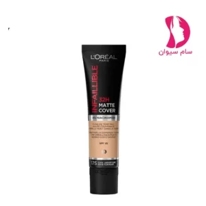 کرم پودر تیوپی اینفالیبل 32 ساعته مات شماره 175 برند لورال(Loreal Infallible 32H)